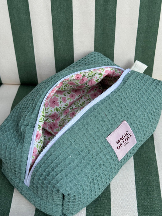 Beauty Case - Large - spugna verde