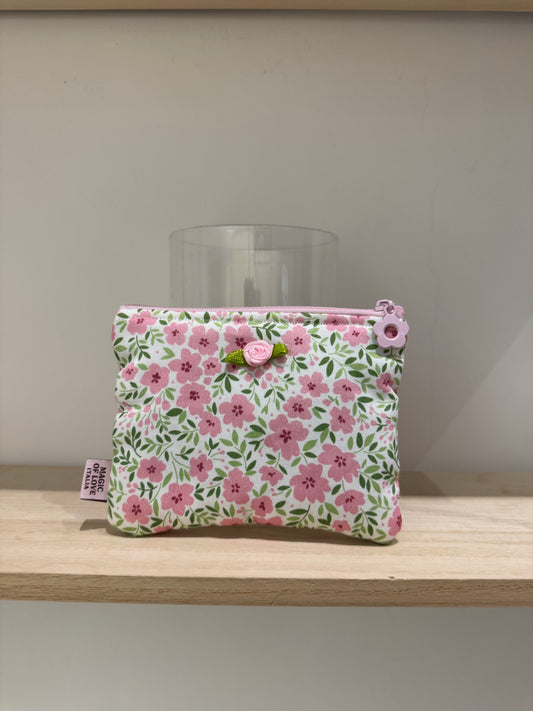 Pochette Mini - Mare di fiori e lino verde