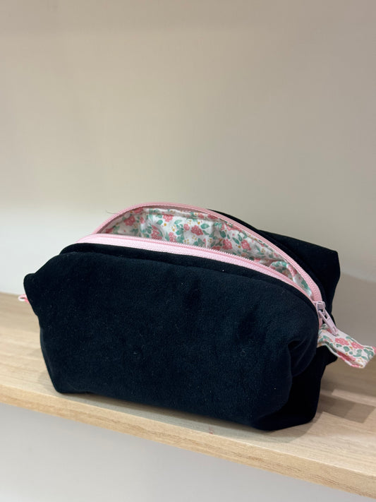 Beauty Case  - Small - velluto nero