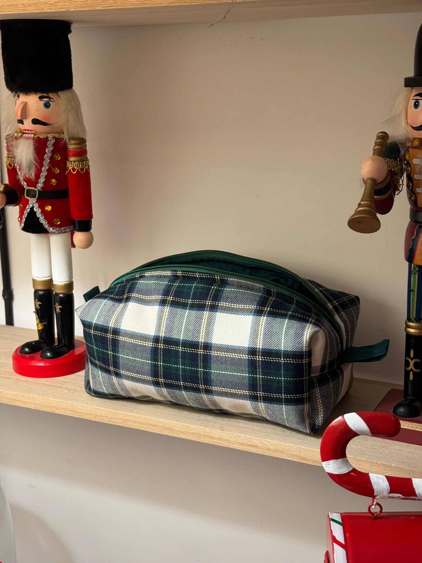 Beauty Case medio in Tartan