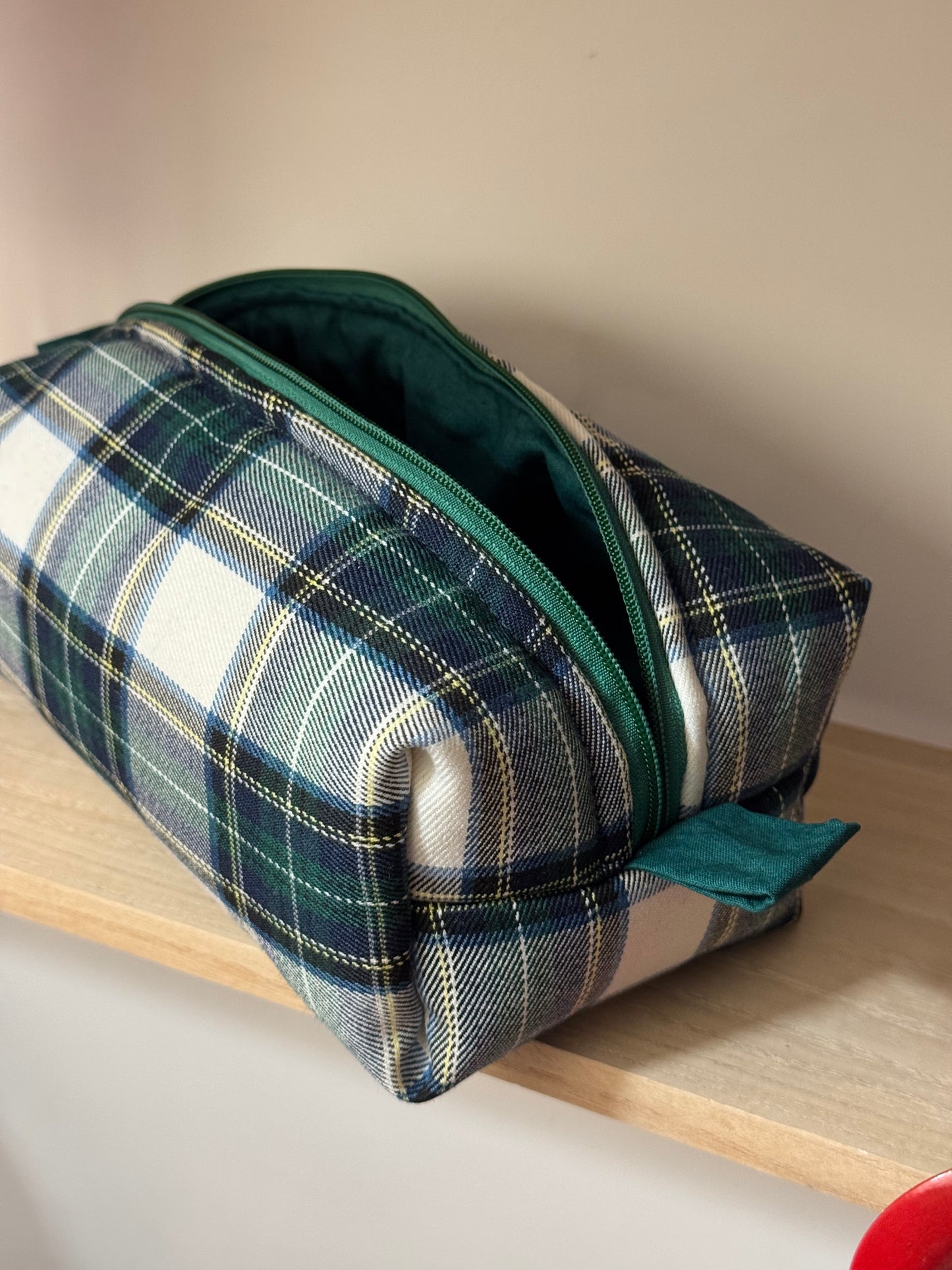 Beauty Case medio in Tartan