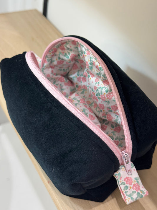 Beauty Case  - Small - velluto nero