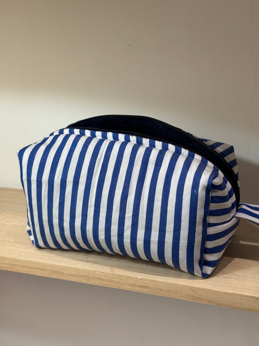 Beauty Case Righe camicia - SMALL