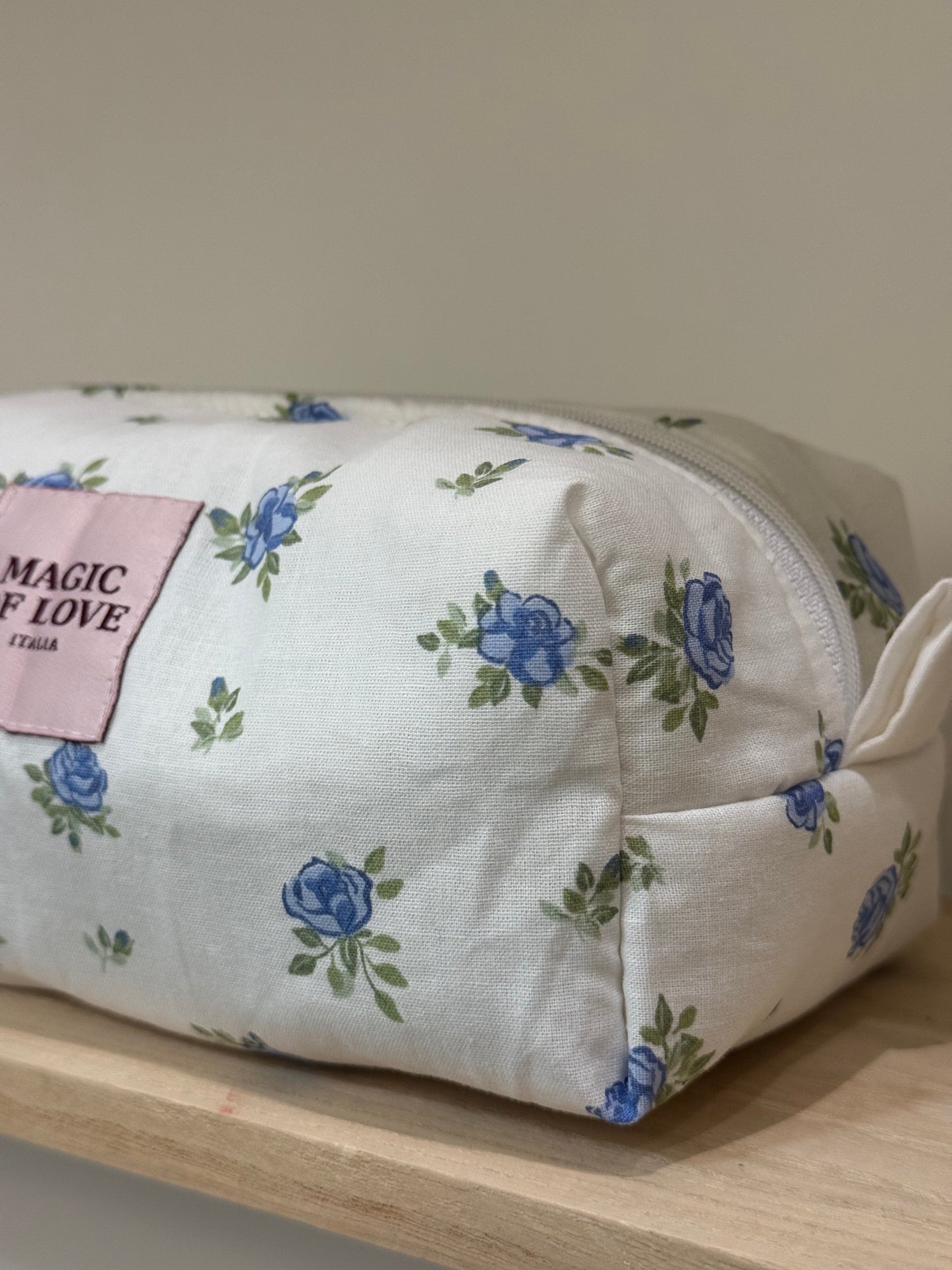 Beauty Case Rose Blu Delicate - misura Media