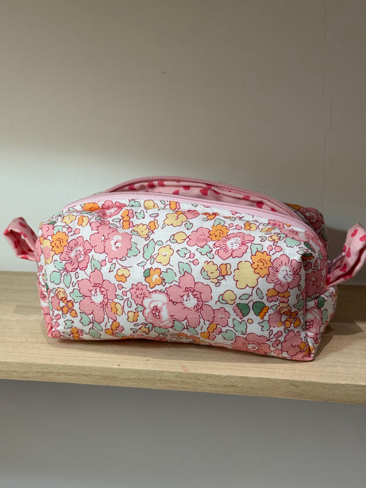 Beauty Case fiorellini Rosa - SMALL