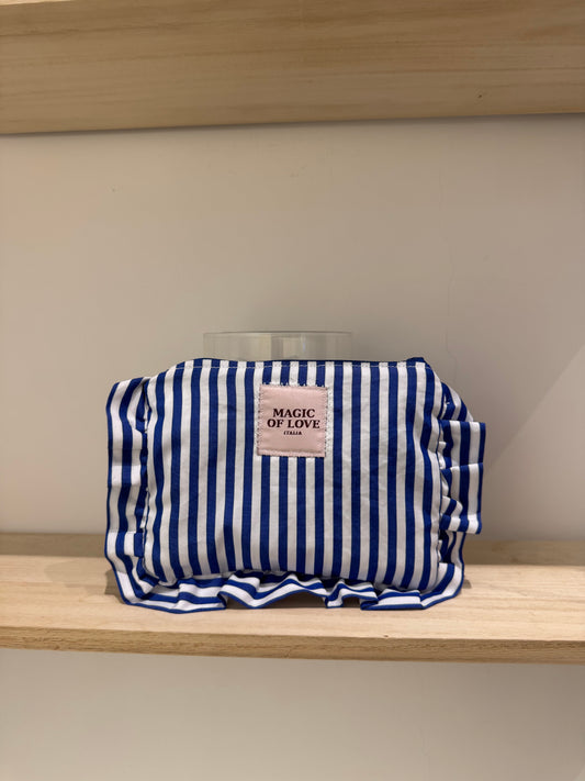 Pochette Righe blu - M