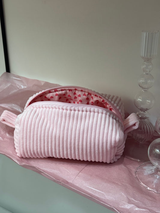 Beauty Case - Small - costine rosa