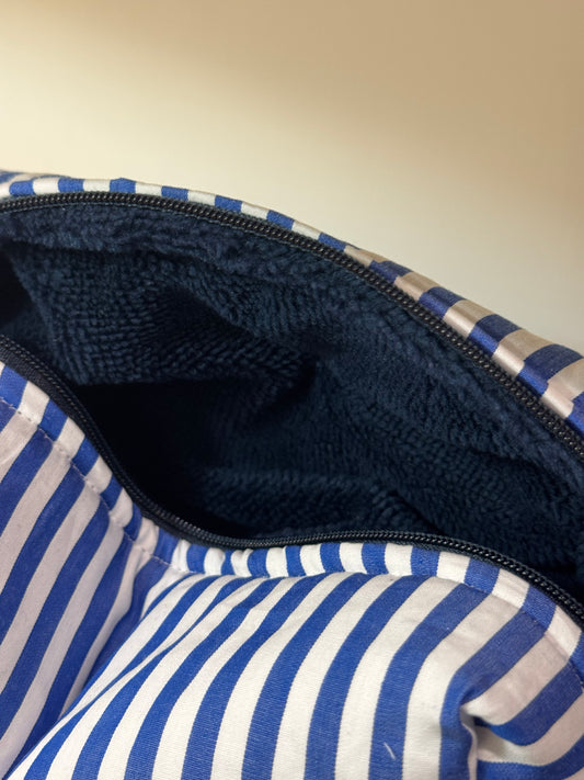 Beauty Case Righe camicia - SMALL