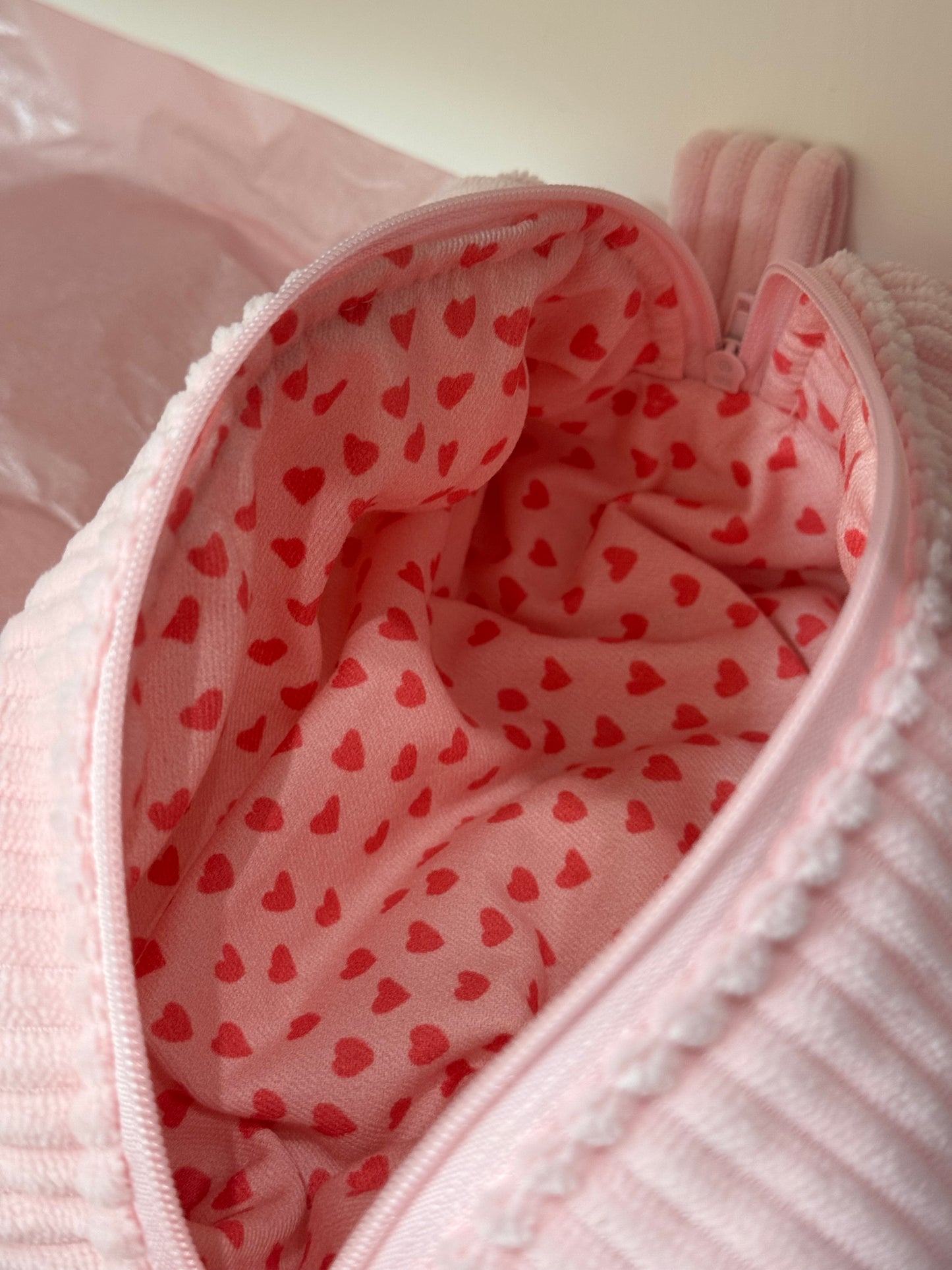 Beauty Case - Small - costine rosa